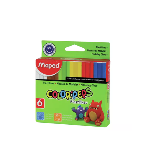 [827101] PLASTILINA MAPED CPN COLORPEPS X 6 SURTIDO