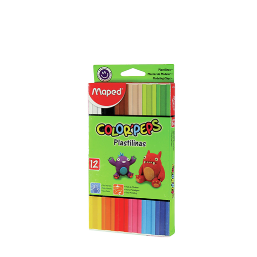 [827201] PLASTILINA MAPED CPN COLORPEPS X 12 SURTIDO