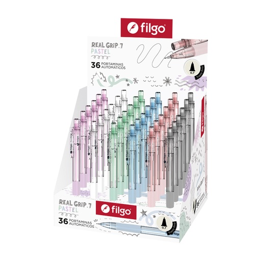 [H107-D36-SUR] PORTAMINAS FILGO X36 0.7MM REALGRIP