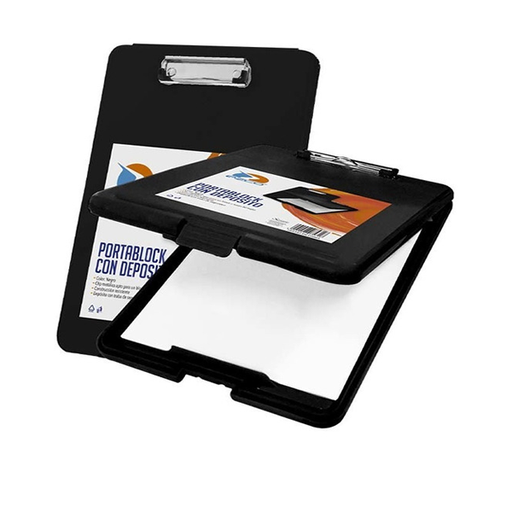 [305144-N] PORTA BLOCK EZCO CON DEPOSITO NEGRO