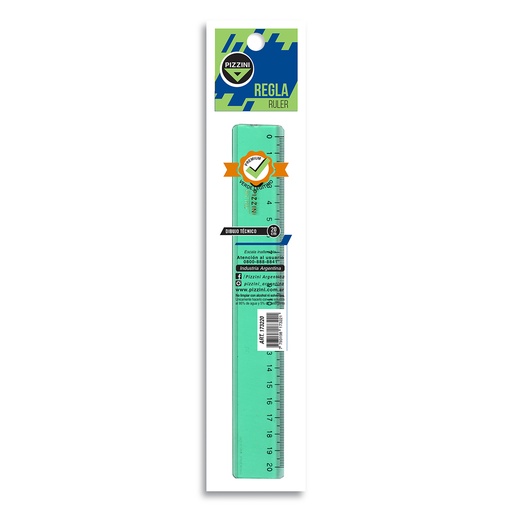[173220] REGLA PIZZINI ESTUDIO 20CM
