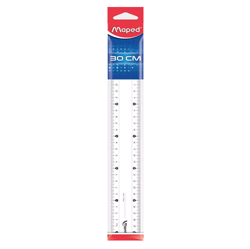 [146819ZM] REGLA MAPED 30CM CRISTAL START X20