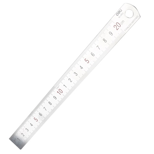 [8462] REGLA DELI METALICA 20CM