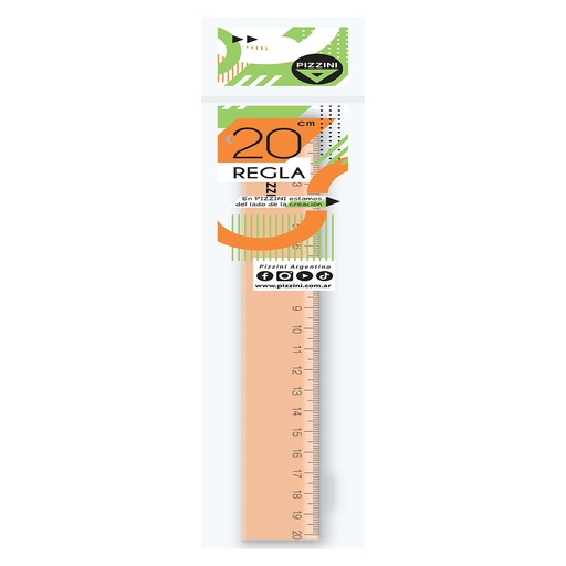 [171215PX1CS] REGLA PIZZINI PLASTICA PASTEL 15CM