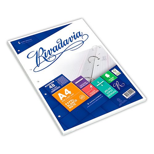 [493123] REPUESTO RIVADAVIA A4 X48H CUADRICULADO