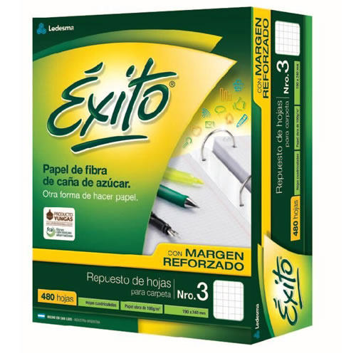 [100898] REPUESTO EXITO CON MARGEN X480H CUADRICULADO