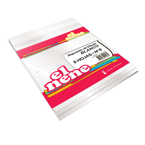 [210672] REPUESTO EL NENE Nº5 X 8 HOJAS BLANCO