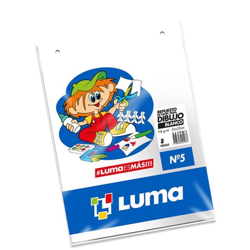 [80-50] REPUESTO LUMA N°5 X 8 HOJAS BLANCO