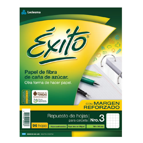 [100897] REPUESTO EXITO CON MARGEN X96H CUADRICULADO