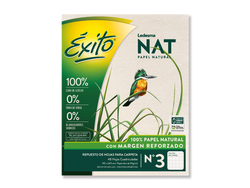 [104447] REPUESTO EXITO MARGEN REFORZADO NAT X48H CUADRICULADO