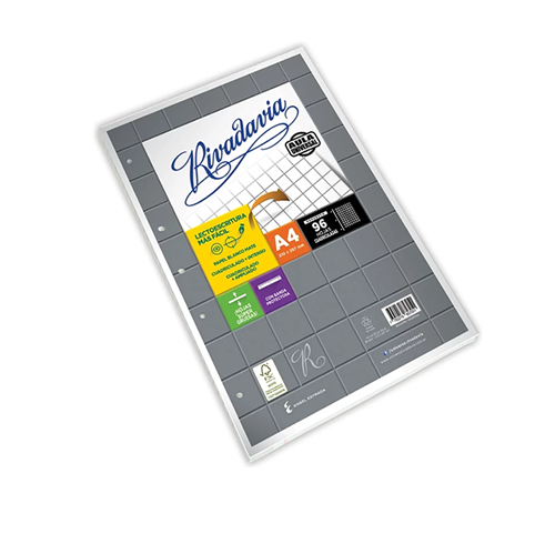 [453133] REPUESTO RIVADAVIA AULA A4 96 HOJAS CUADRICULADAS