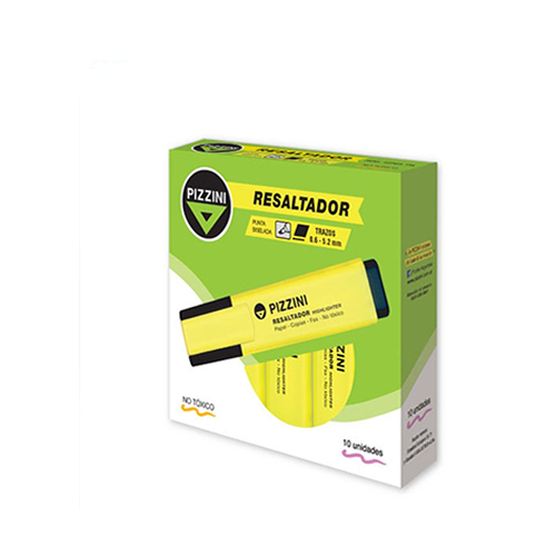 [1280AM] RESALTADOR PIZZINI HIGH LIGHT X10 AMARILLO