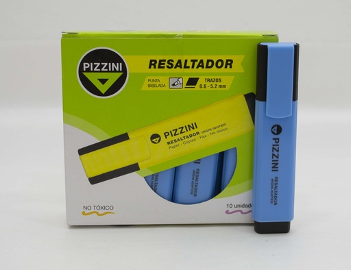 [1280CE] RESALTADOR PIZZINI HIGH LIGHT X10 CELESTE
