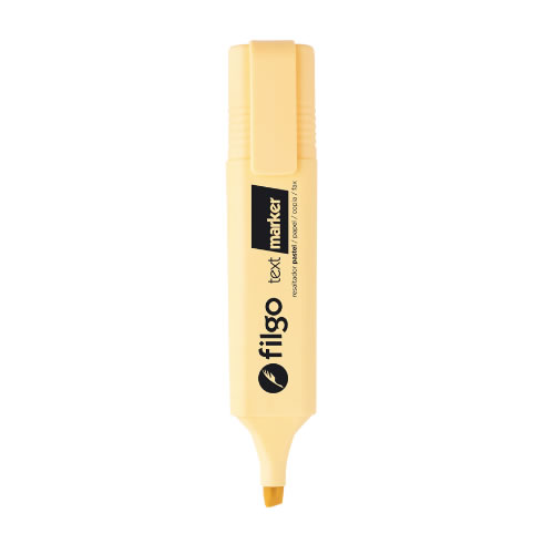 [TXM-C12-305] RESALTADOR FILGO CHATO X12 PASTEL AMARILLO