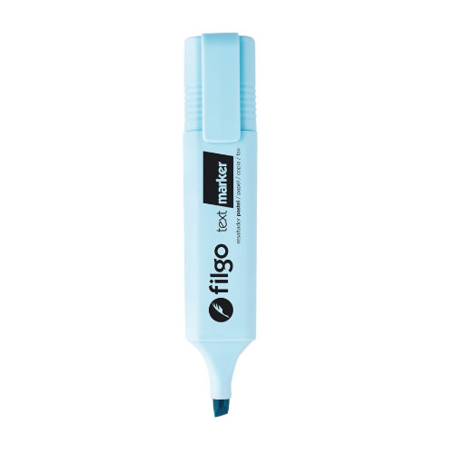 [TXM-C12-310] RESALTADOR FILGO CHATO X12 PASTEL CELESTE