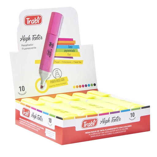 [TR5777] RESALTADOR TRABI HIGH TEXTER X10 AMARILLO