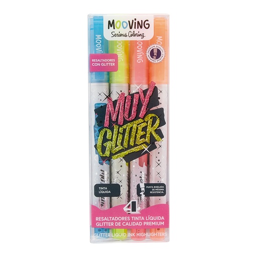 [3051604] RESALTADOR MOOVING GLITTER X 4