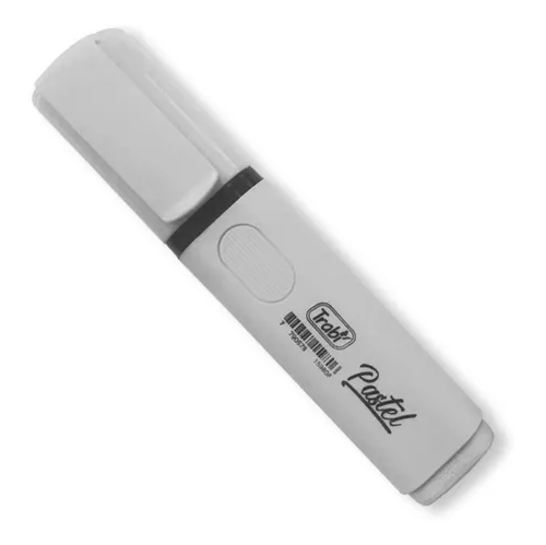 [TR45984] RESALTADOR TRABI PASTEL X10 GRIS