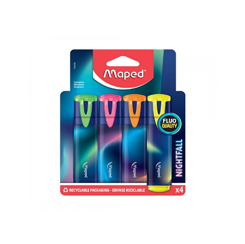 [740700] RESALTADOR MAPED FLUO NICHTFALL X4 DISCONTINUO