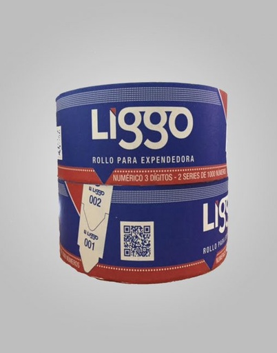 [800-0202] ROLLO NUMERADO PARA EXPENDEDORA 3 DIGITOS