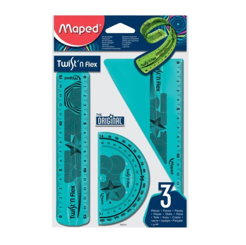 [895024] SET GEOMETRIA MAPED TWIST FLEX 3 PIEZAS