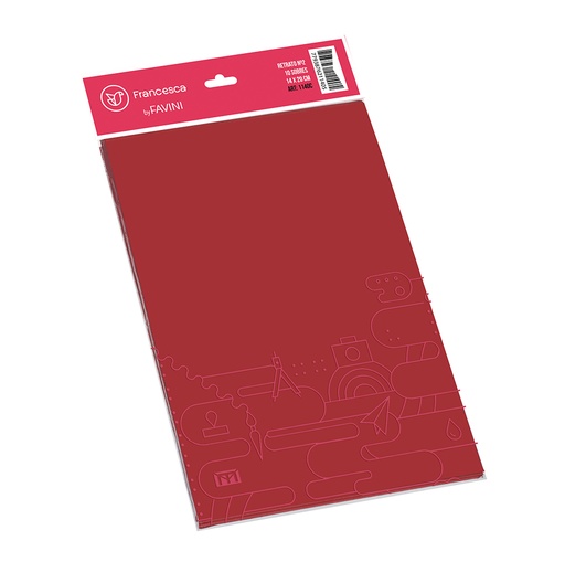 [1140RO] SOBRE MEDORO 1140 COLOR ROJO 140X200 X10