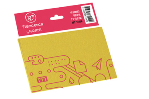 [1240DO] SOBRE MEDORO 1240 COLOR DORADO 7X10.5 X10