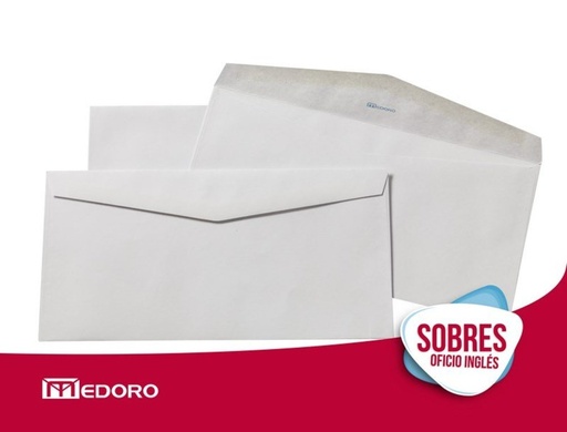 [1327] SOBRE MEDORO 120X235 1327 X50 70G OFICIO INGLES