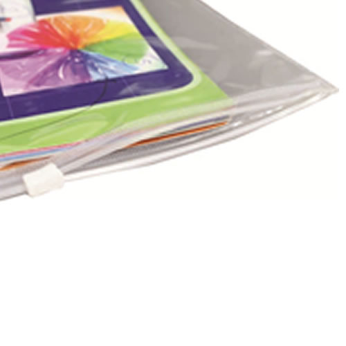 [CH201E] SOBRE LAMA A5 CIERRE ZIP PVC OPACO X12