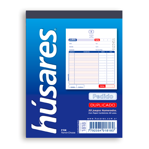 [1818] TALONARIO HUSARES 1818 CHICO PEDIDO