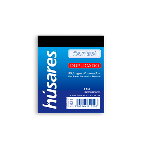 [1831] TALONARIO HUSARES 1831 DUPLICADO PELUQUERIA CONTRO