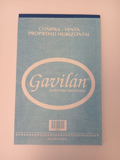 [50050] TALONARIO GAVILAN COMPRA-VENTA PROPIEDAD HORIZONTA