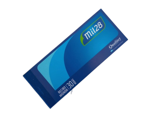 [8000] TALONARIO MIL28 RECIBO MIGNON X 10