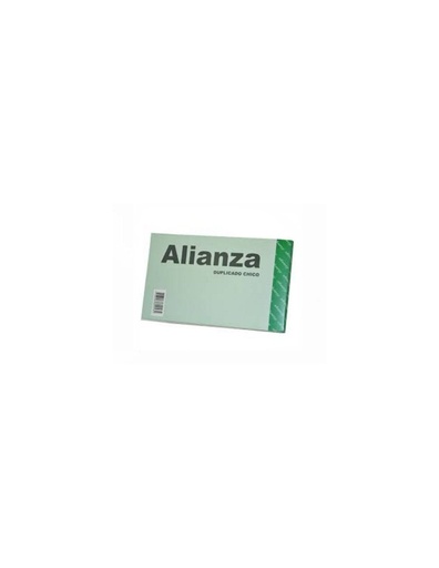 [8107] TALONARIO ALIANZA DUPLICADO CHICO X10