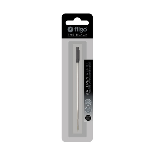 [REBGTB-B1-901] REPUESTO FILGO PARA BOLIGRAFO DE GIRO 1.0 X1 NEGRO