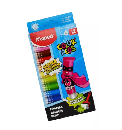 [826001] TEMPERA MAPED CPN COLORPEPS X12 SURTIDOS
