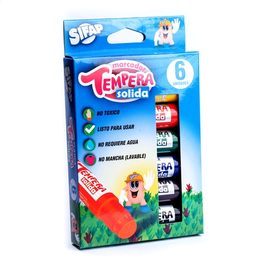 [TEMPSOLCLAS] TEMPERA SIFAP X6 CLASICA SURTIDO
