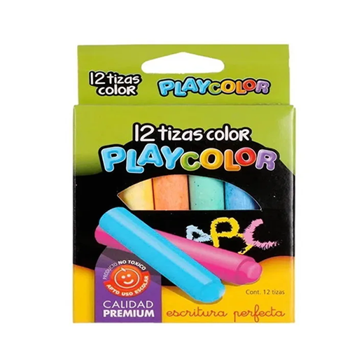 [82110] TIZA PLAYCOLOR X 12 COLOR