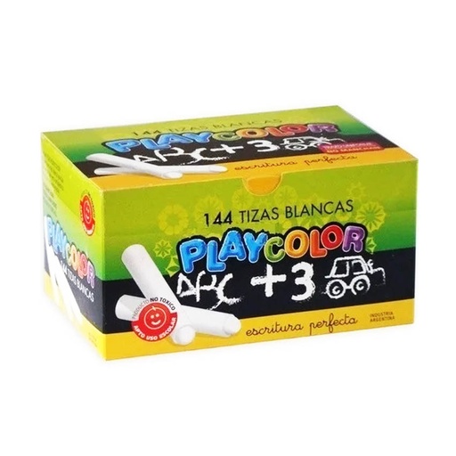[82001] TIZA PLAYCOLOR X144 BLANCA