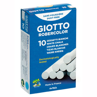[538700ES] TIZA GIOTTO BLANCA X10 ROBERCOLOR