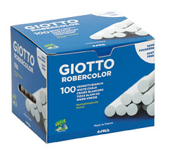 [538800ES] TIZA GIOTTO ROBERCOLOR BLANCA X 100 UNIDADES