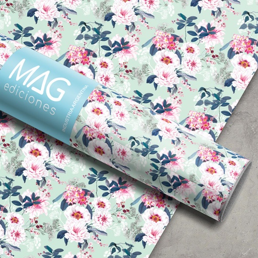 [5040] PAPEL PARA REGALO MAG 70X100 X10 5040 LUXERY BLOOM
