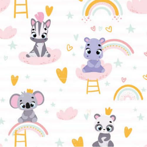 [5051] PAPEL MAG PARA REGALO 70X100 X10 5051 BABY ANIMAL GIR