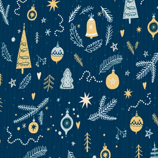 [7033] PAPEL PARA REGALO MAG 70X100 X 10 NAVIDAD BLUE CHRISTMAS