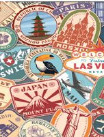 [13-5088-00] PAPEL MAG PARA REGALO 70X100 X10 5088 CIUDADES