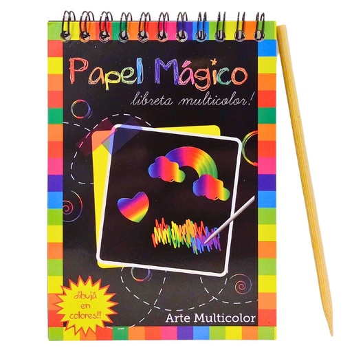[12520] PAPEL MAGICO LIBRETA ESPIRALDA X12 HOJAS