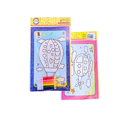 [24925] HOJAS A4 CSA CON DISEÑOS PARA PINTAR + MARCADORES