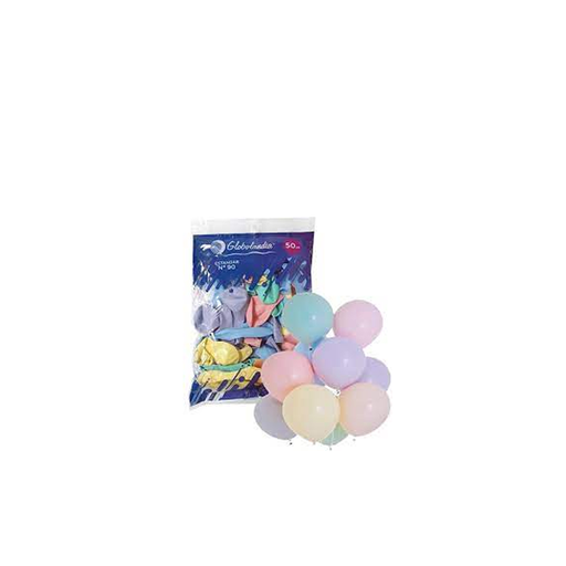 [0974-01297] GLOBO LISO Nº9 SURTIDO PASTEL X50