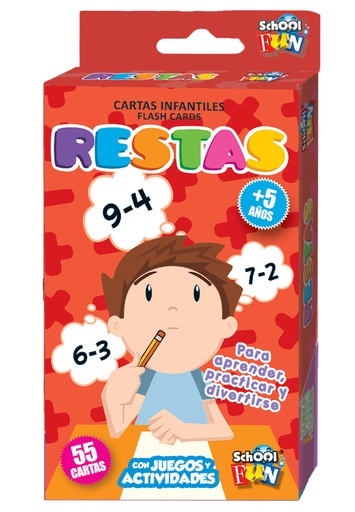 [CL-109] CARTAS INFANTILES SCHOOL FUN RESTAS