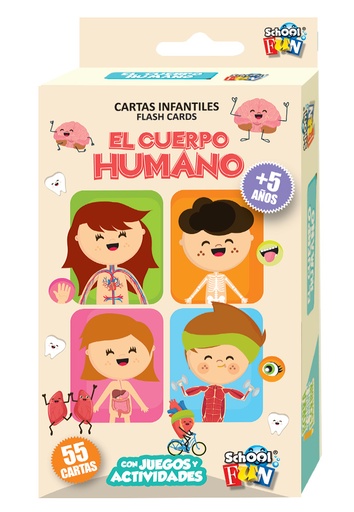 [CL-116] CARTAS INFANTILES SCHOOL FUN EL CUERPO HUMANO